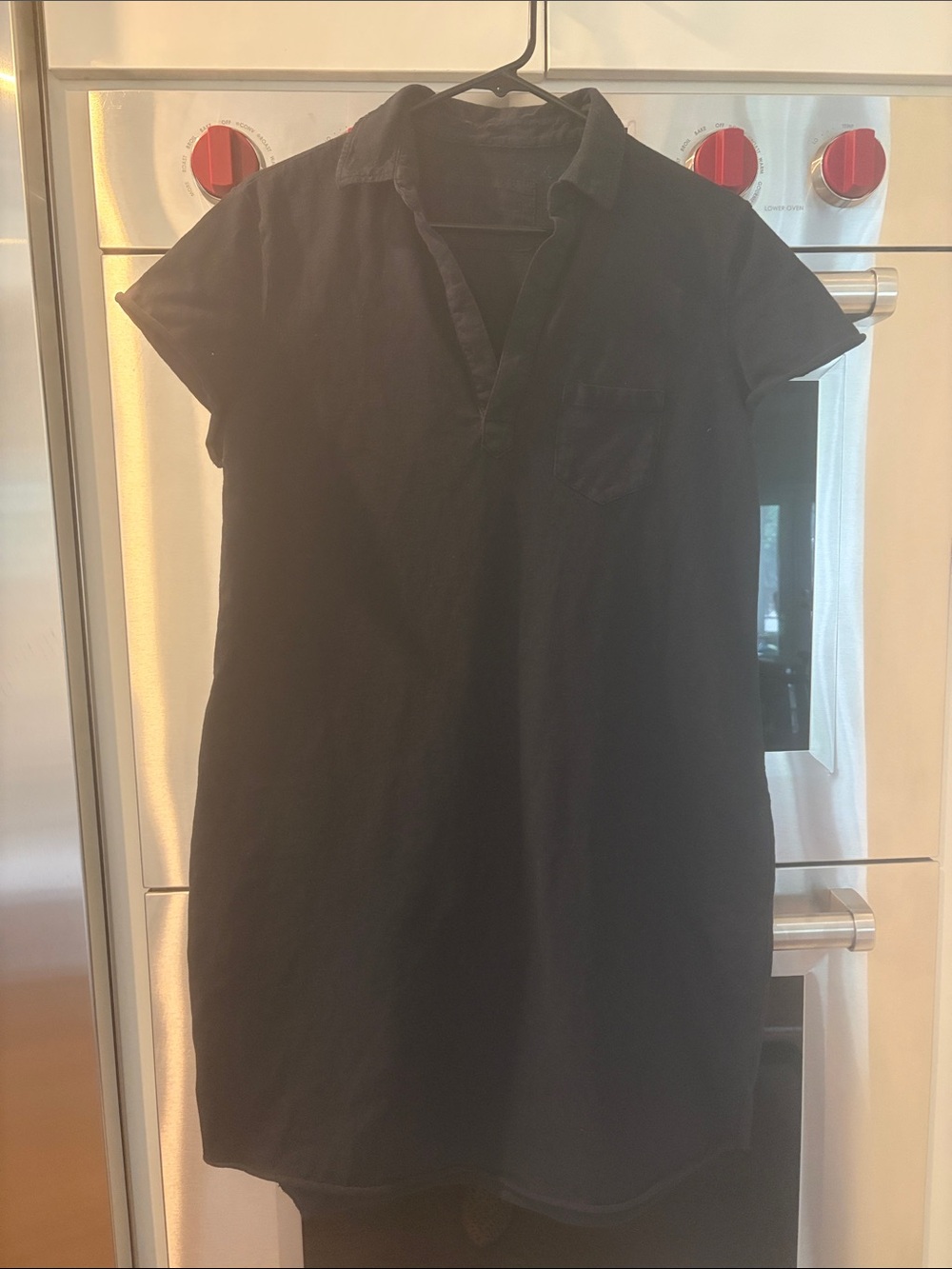 Frank and Eileen “Lauren”  Black Polo Shirt Dress size large
